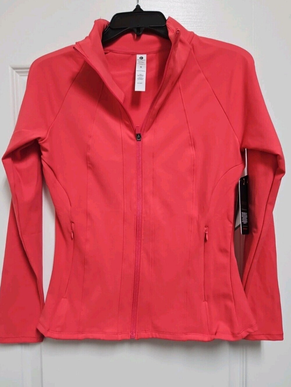 90 Degree by Reflex NWT Pink /Coral Full Zip Active Jacket Size Small